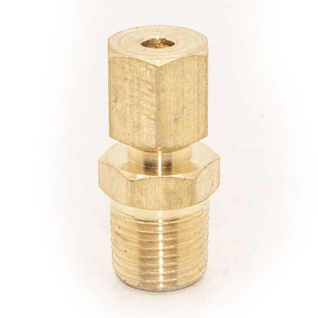 Thrifco Plumbing No. 68 5/16 Inch x 3/8 Inch Lead-Free Brass Compression MIP Adapte 6968010